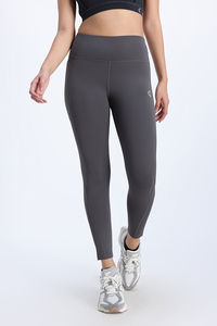 Zelocity Quick Dry Gym Leggings - Forged Iron — thumbnail 2
